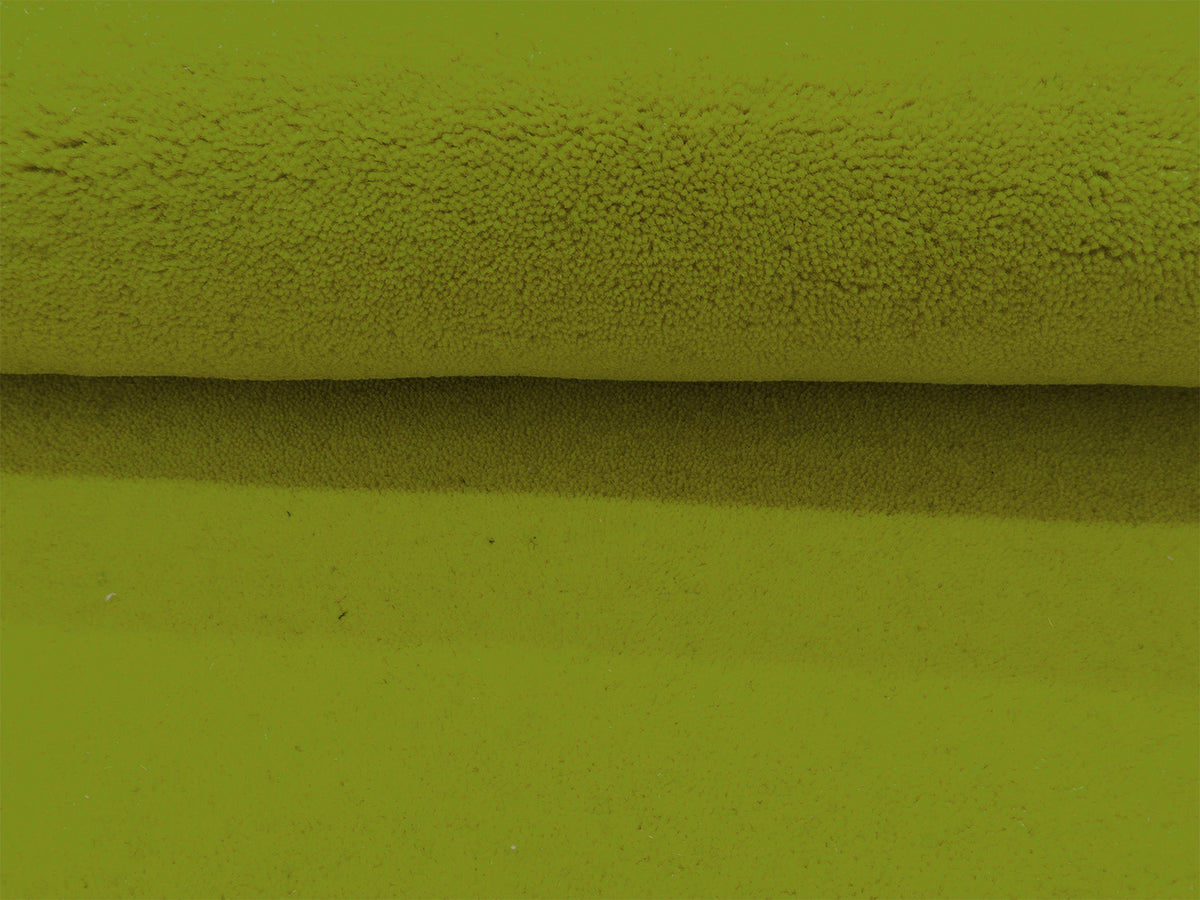 Lime green solid rug – handmade minimalist wool rug by Bodhi Artisans