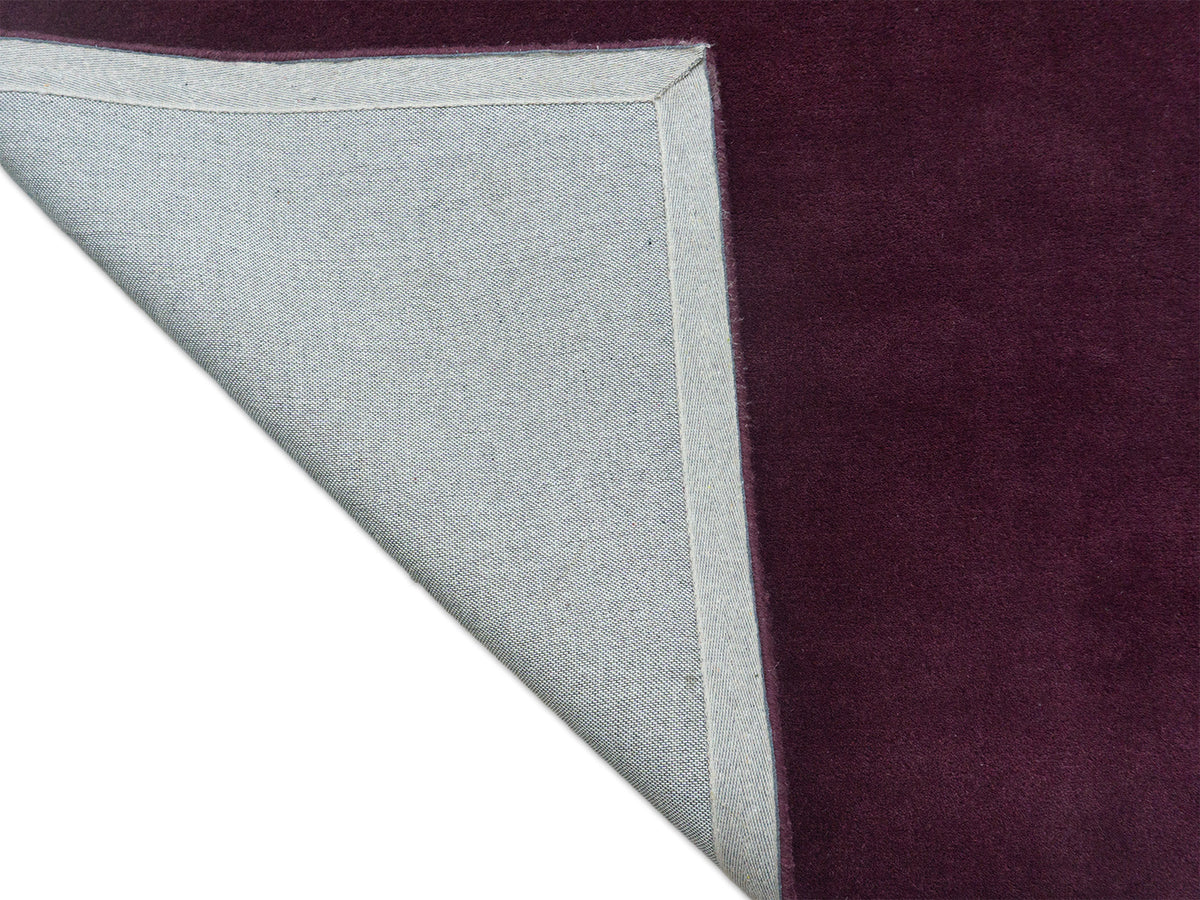 Handmade Purple Wool Rug – photo 6