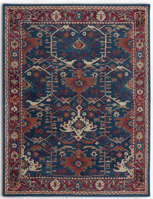 hand tufted traditional persian style wool rug vintage oriental area rug