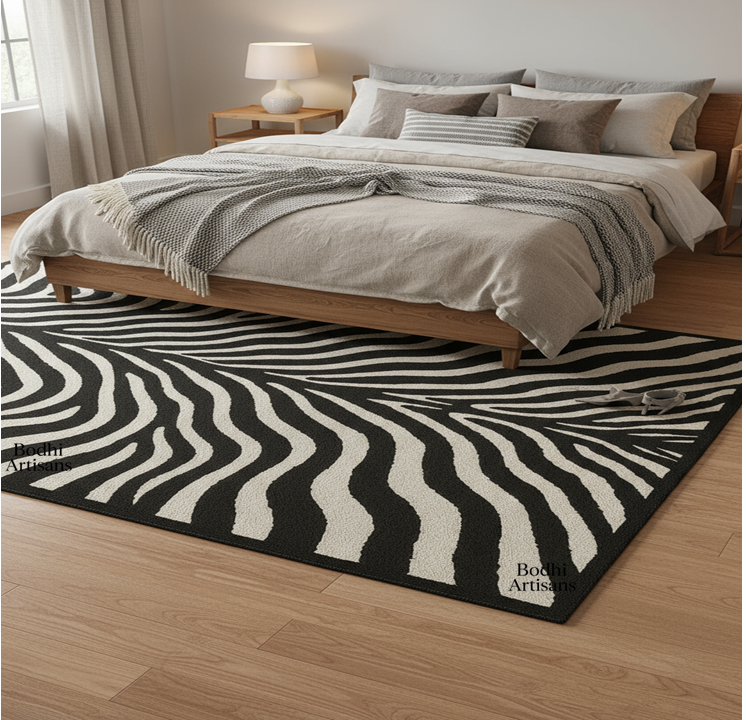 zebra-print-hand-tufted-wool-rug
