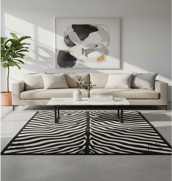 zebra-print-hand-tufted-wool-rug