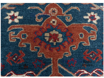 hand tufted traditional Persian style wool rug vintage oriental area rug