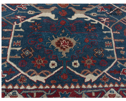 hand tufted traditional persian style wool rug vintage oriental area rug
