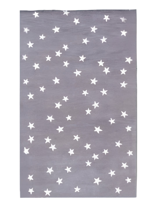 Handmade Modern Woolen Grey Geometric area rug